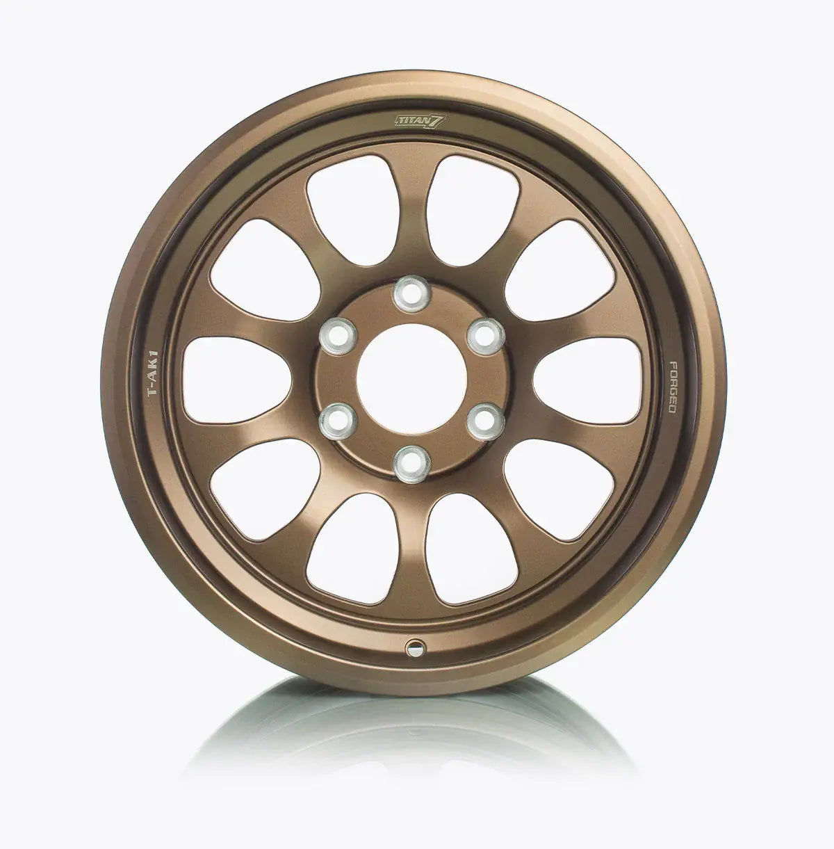 TITAN 7 FORGED ALUMINUM WHEEL T-AK1 17x7.5 ET49 65.1 TECHNA BRONZE