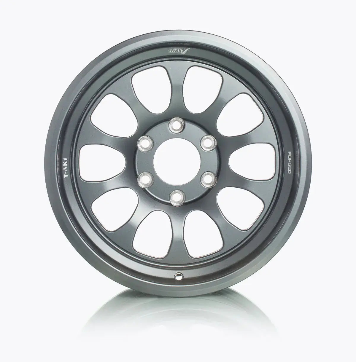 TITAN 7 FORGED ALUMINUM WHEEL T-AK1 17x7.5 ET30 84 SATIN TITANIUM